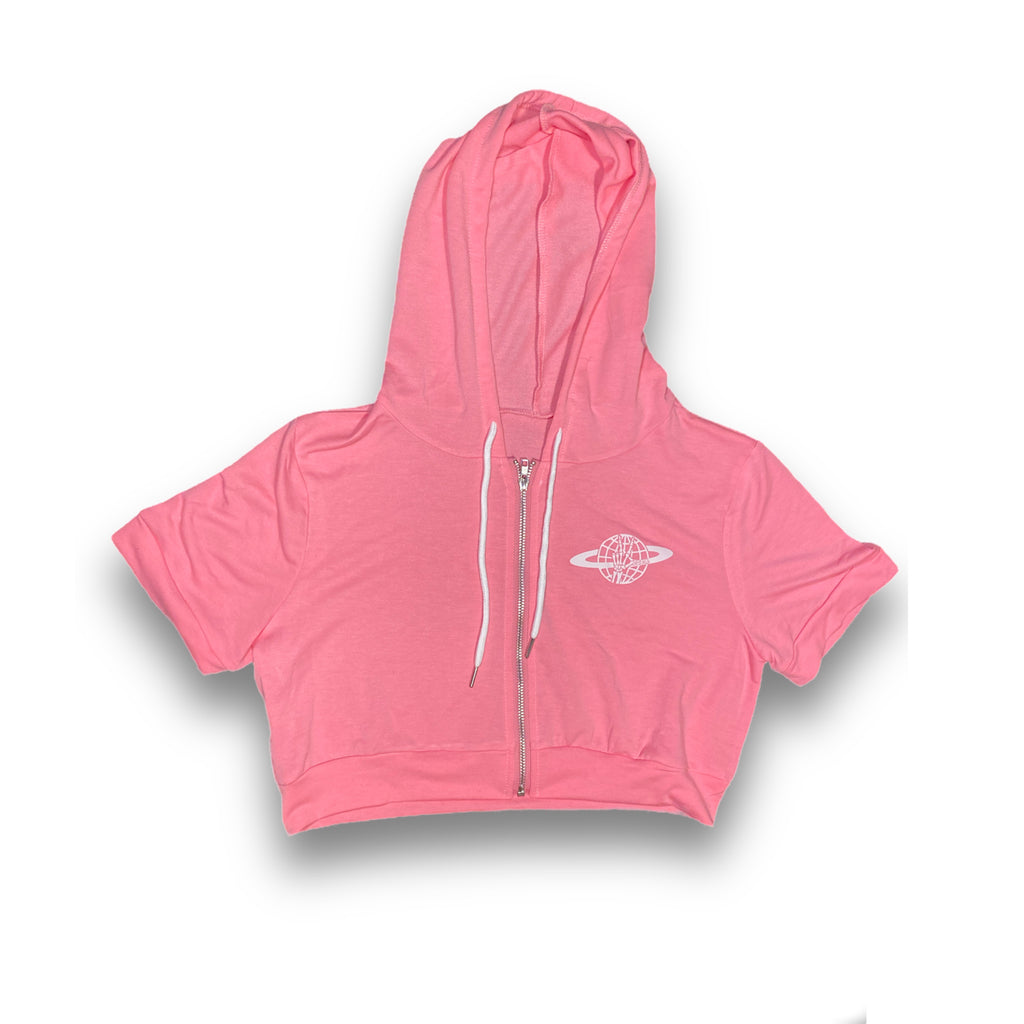 Derfy Worldwide Cropped Hoodie