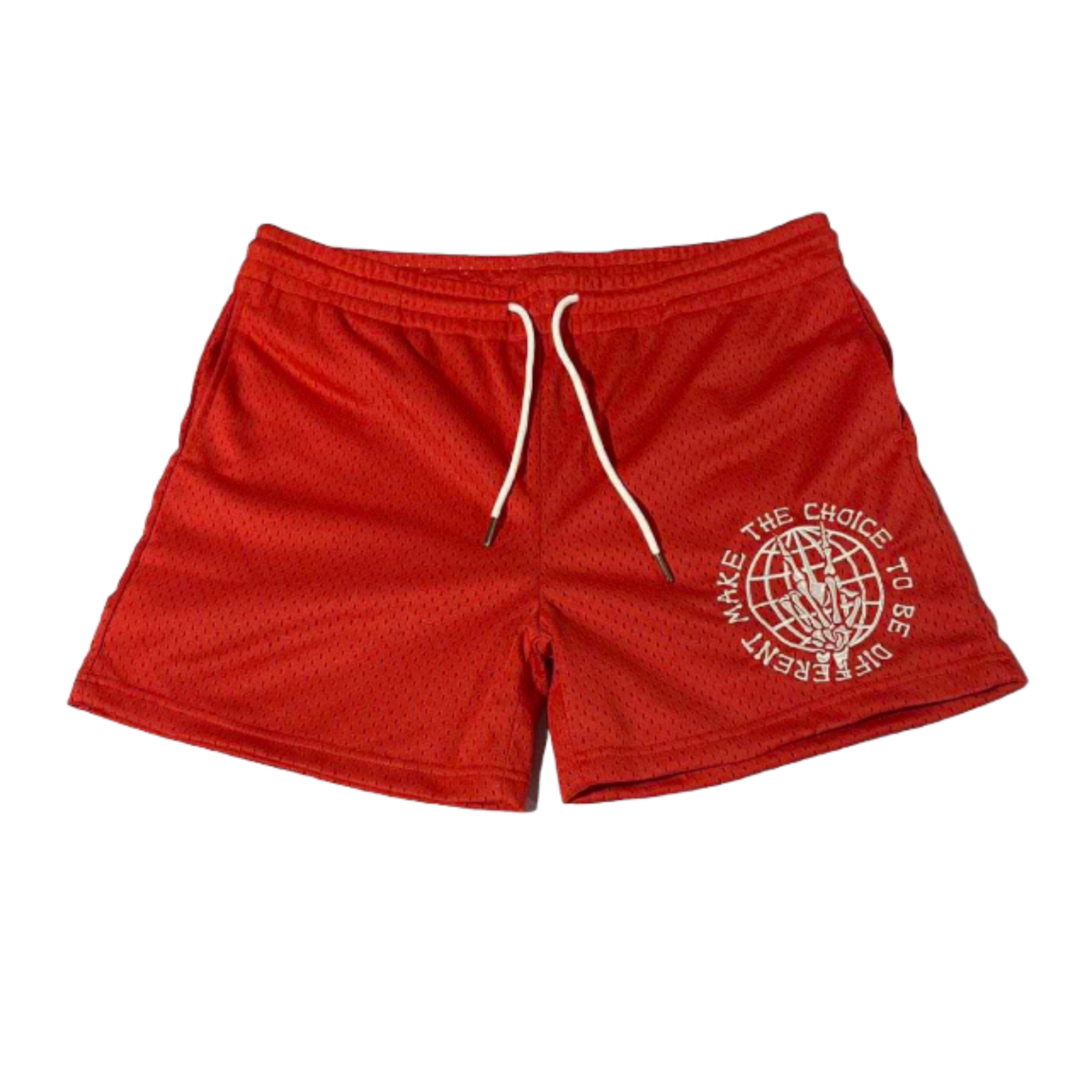 Red Make The Choice Shorts